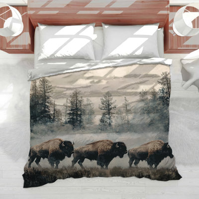 Bison Bedding Animal Comforter Rustic