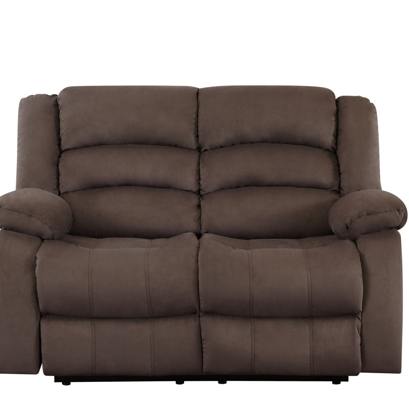 Causeuse en microfibre Global United, Brun