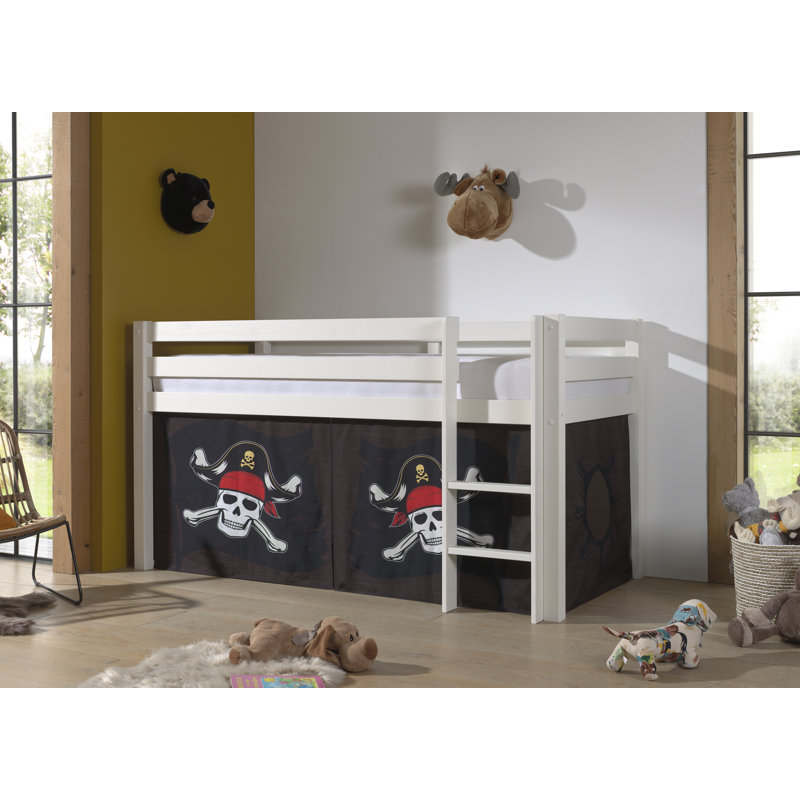 Pino Cot Bed / Toddler (70 x 140cm) Loft Bed Bed by Vipack, White