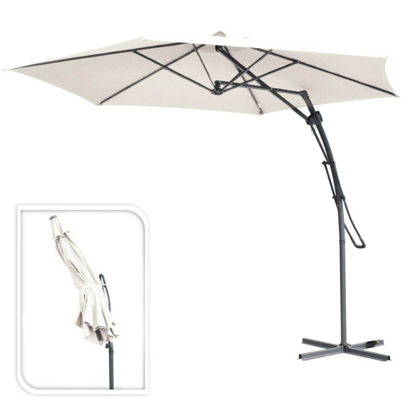 Weir Cantilever Parasol, White