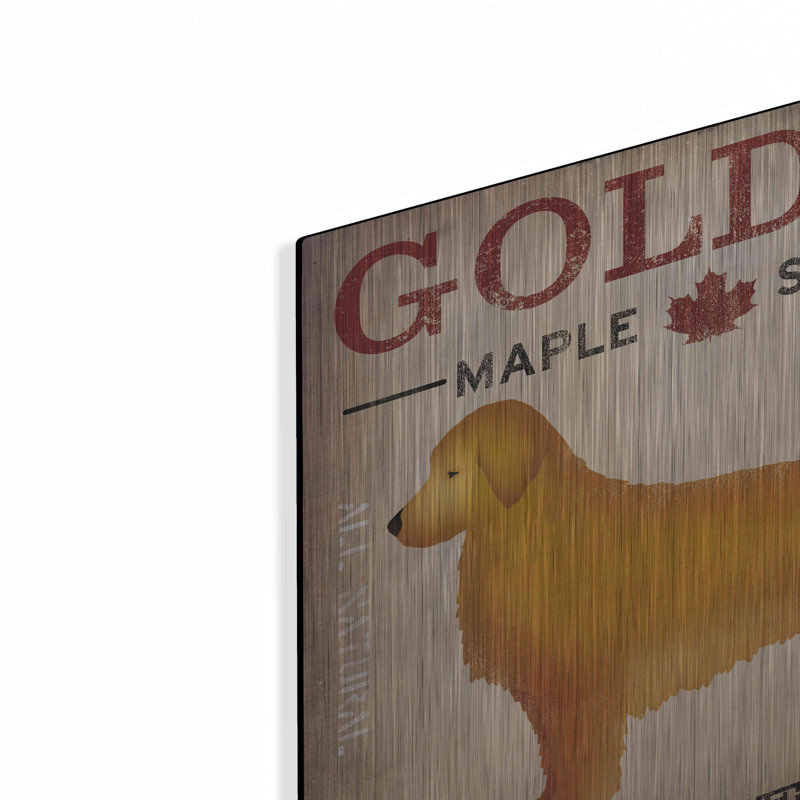 «Golden Dog At Show» par Ryan Fowler, H 12 po x l 12 po