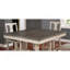 Dining Room Rustic Style Antique White 5Pc Dining Set Counter Height Table W Shelf Unique High Chairs Furniture