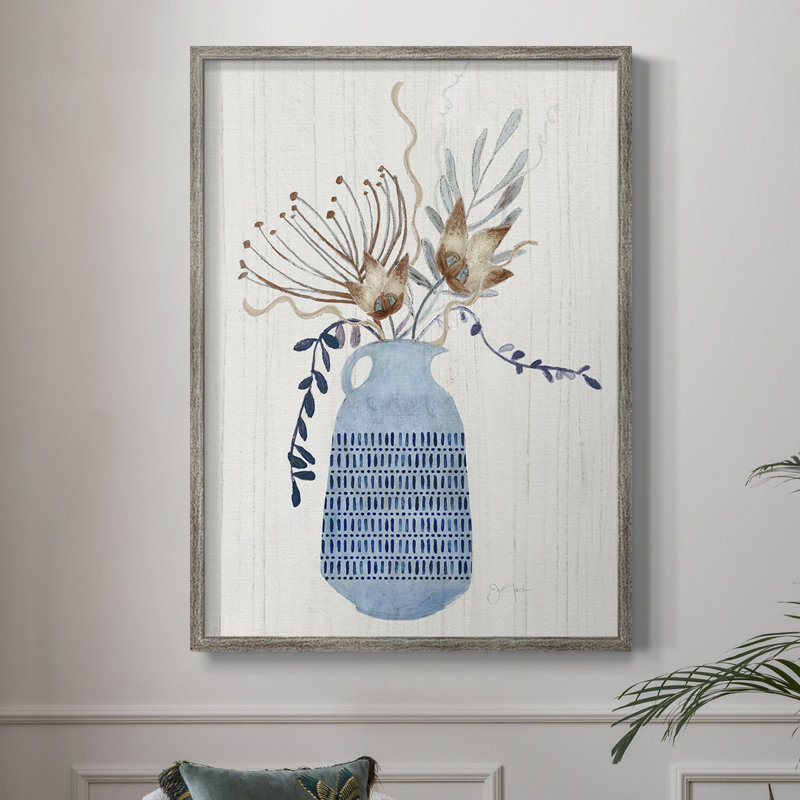Boho Arrangement I, reproduction encadrée - bois massif 47608, H 30 po x l 24 po