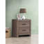 Table de chevet 2 tiroirs Brantford