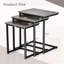 3 Pieces Multifunctional Coffee End Table Set