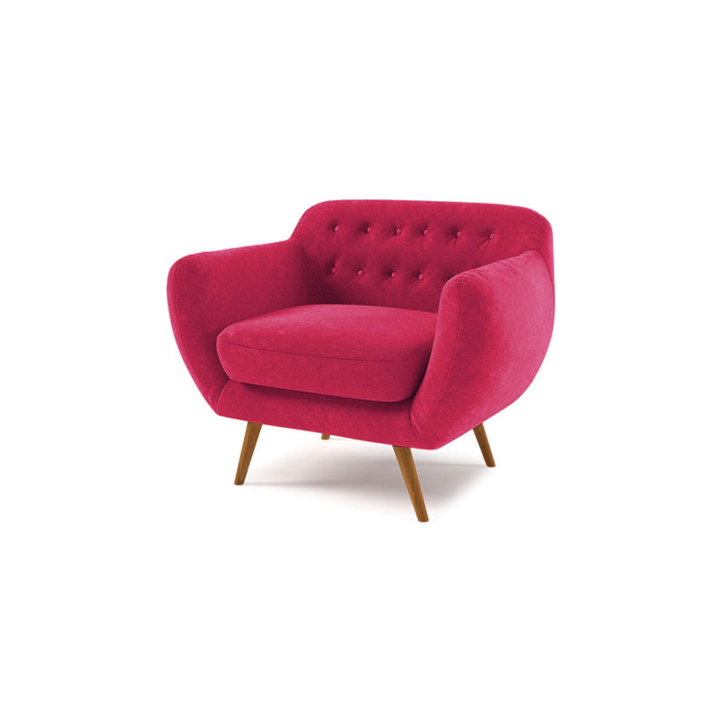 Millicent Upholstered Armchair, Pink