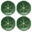 Set of 4 Cabbage Earthenware Appetizer Plates