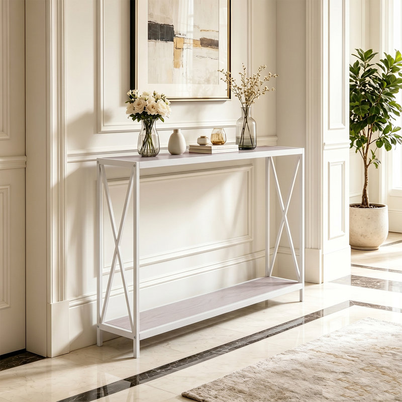 Console Germantown, Blanc, H 29,13 po x l 47,24 po x P 9,06 po