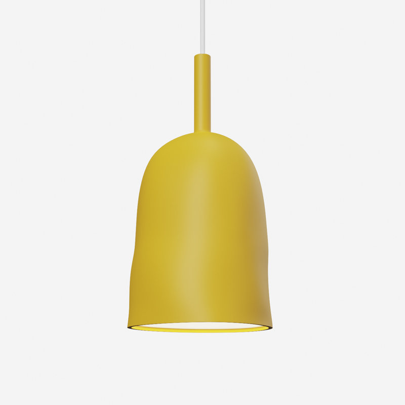Vessel Pendant Light, 21" H x 14.5" W x 9" D, White, Sunrise