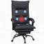 Microfiber Office Chair with Massage Heat and Footrest