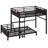 Metal Separable Bunk Beds With Raised Security Fence-155524599