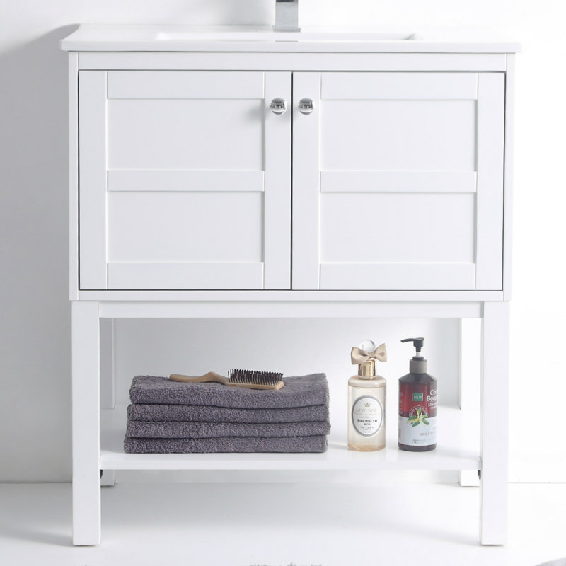 Ensemble de meuble-lavabo simple 30 po Wilner, Blanc