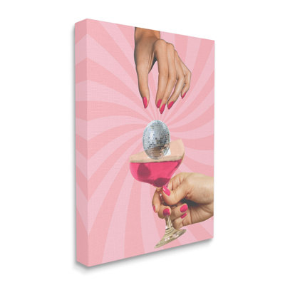 «Disco Ball Cocktail», art mural par Lil 'Rue