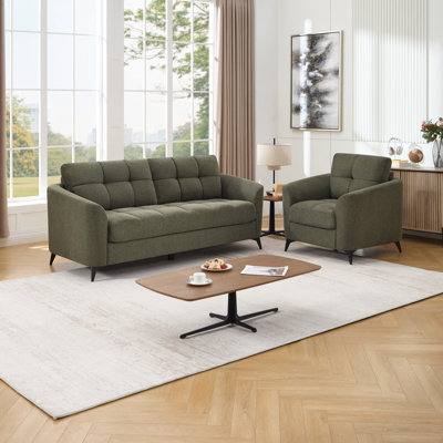 Rozalin 4 Seater Linen Sofa