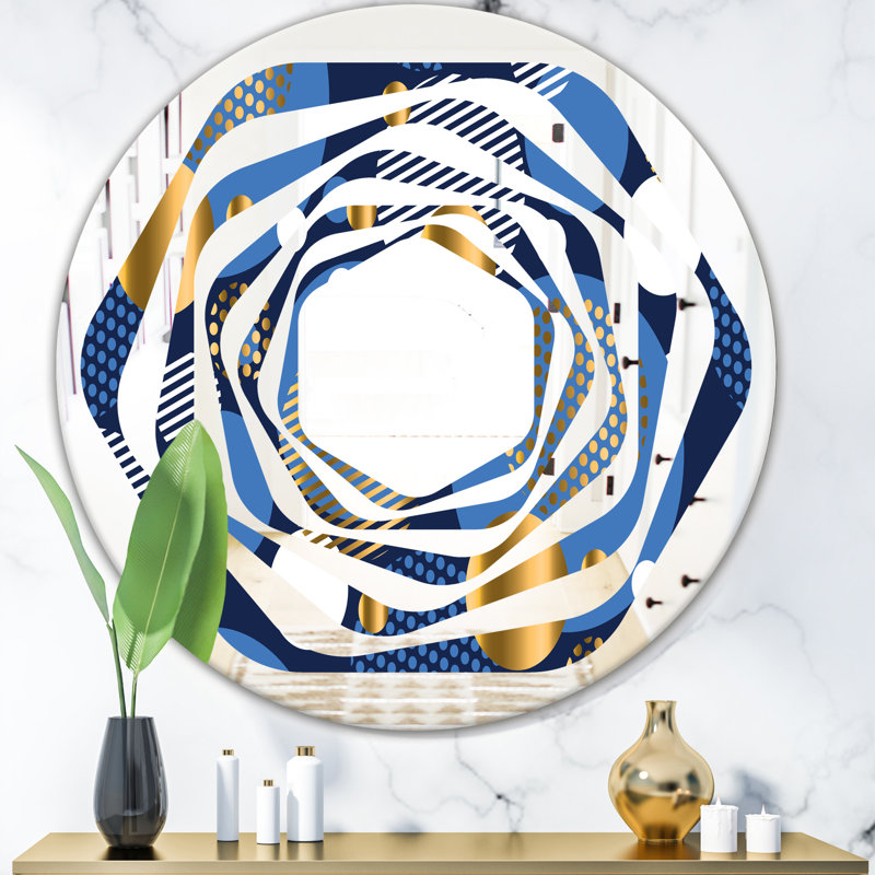Miroir mural Whirl, H 23,6 po x l 23,6 po