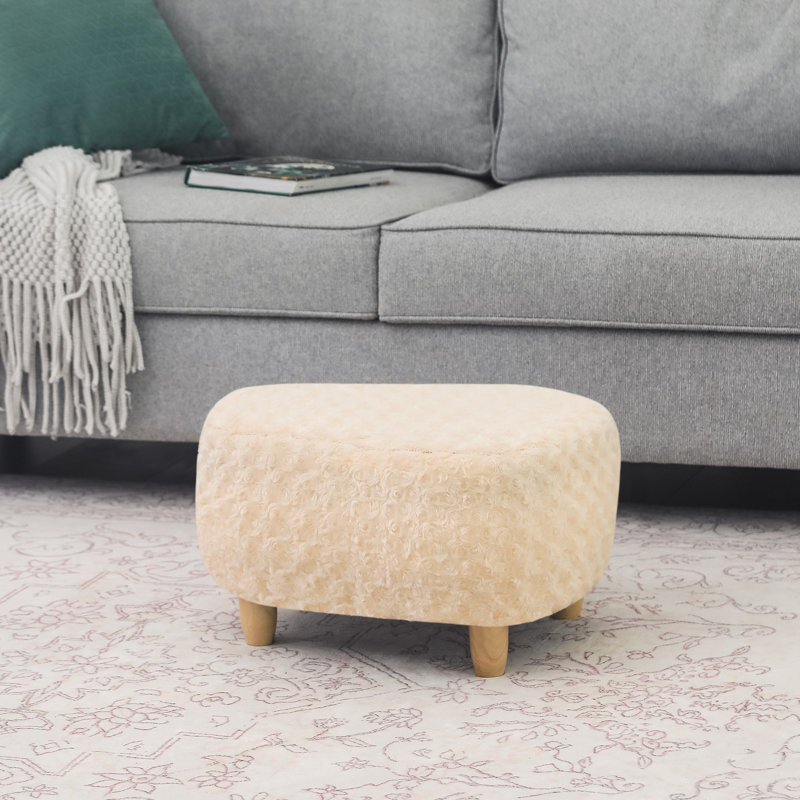Repose-pieds Chinaza, Polyester beige