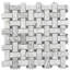 12" x 12" Marble Basketweave Mosaic Wall & Floor Tile