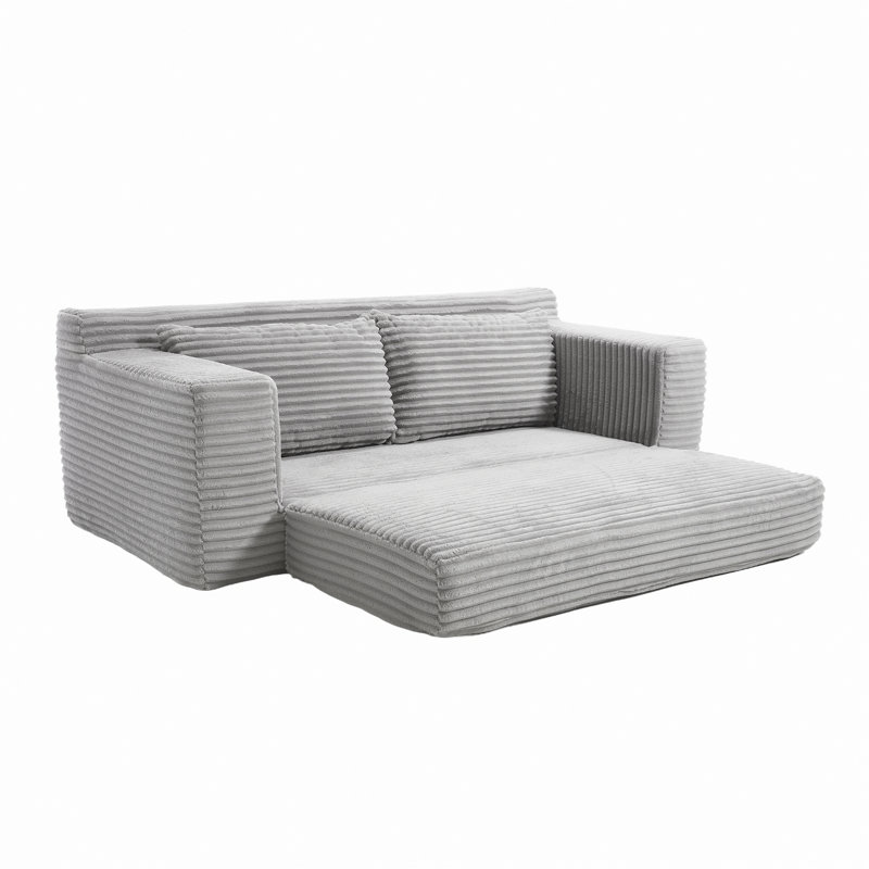 Canapé-causeuse pour petit espace intérieur, Gris clair