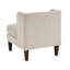 Chaise d'appoint moderne en velours côtelé taupe avec profondeur de paquet de 42 po et ressorts ensachés en mousse haute de 40,2 lb-206971325