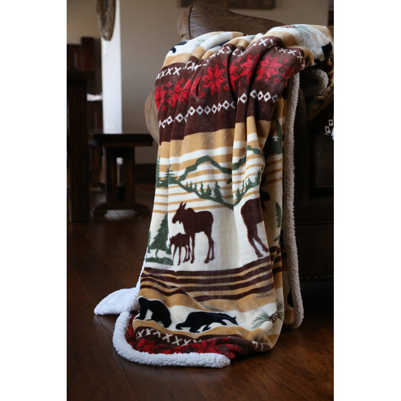 Embroidered Throw Blanket