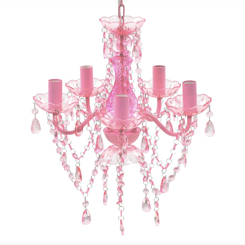 Crystal Light 5 Bulbs, Rose/Pink