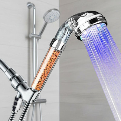 TSV Full Brass G1/2" Flow Quick Control Shut-Off Valve Shower Head Hand Water Saver - View #9