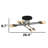 8 Lights Linear Semi Flush Mount