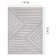Fresno Blue Cream Modern Lines Area Rug
