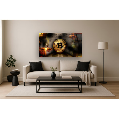 Art mural en verre trempé sans cadre Dollar Down - 40 po x 60 po
