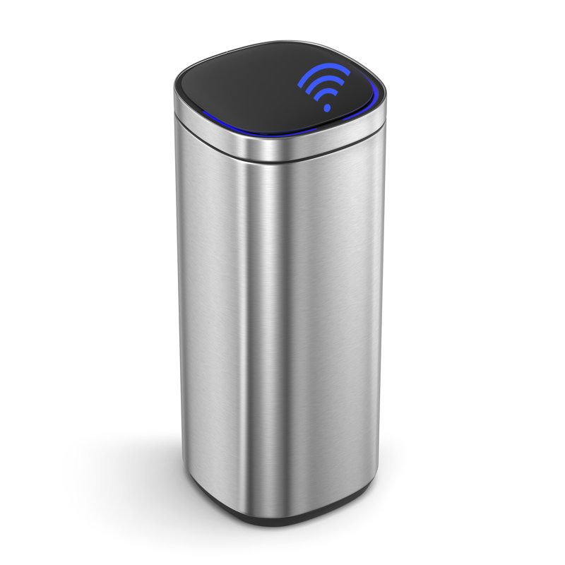 Gavino Motion Sensor Kitchen Trash Can - 50L, Silver