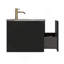 Meuble-lavabo flottant rayé en chêne noir brossé de 30 po avec lavabo en céramique blanche, meuble-lavabo pour salle de bain moderne, lavabo une pièce sans drain, pré-assemblé-368421811-368421812