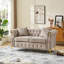  64.1" Retro-Style Velvet Loveseat-115948921