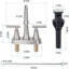 2-handle Bathroom Faucet with Drain Assembly