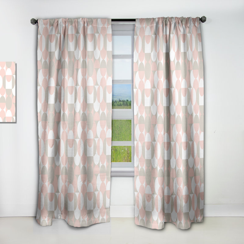 Rideau en lin / polyester, L 52 po x L 108 po