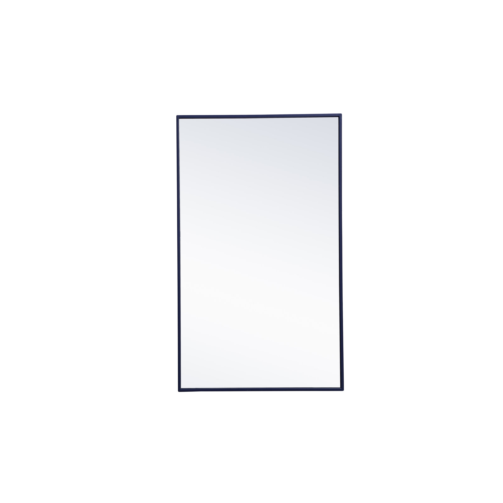 Sabine Metal Rectangle Wall Mirror, 40" x 24", Blue