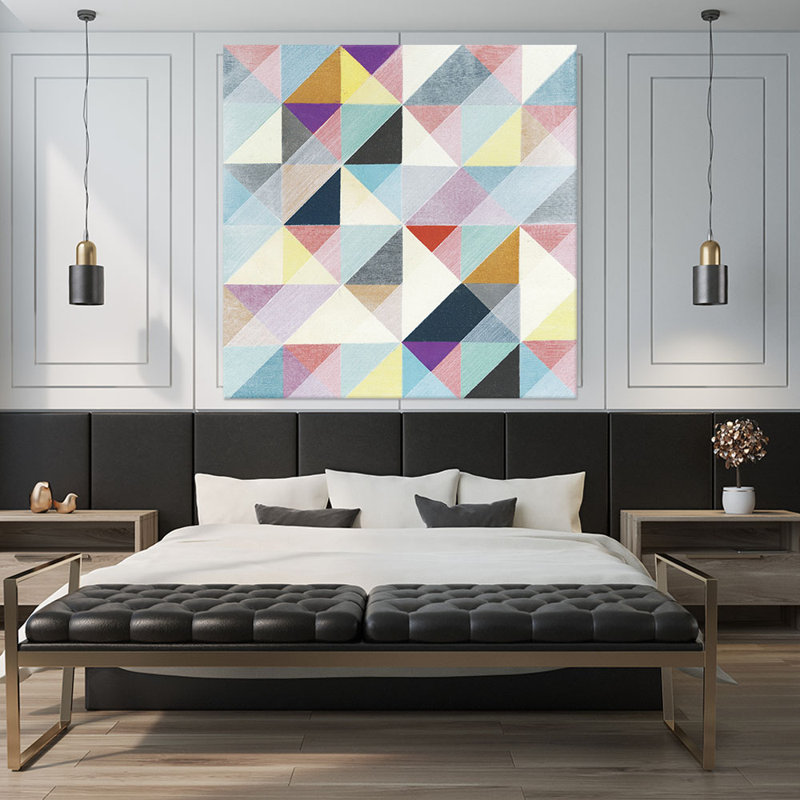 «Moderno I» par Jodi Fuchs - reproduction d'art sur toile, H 54 po x l 54 po x P 1,5 po