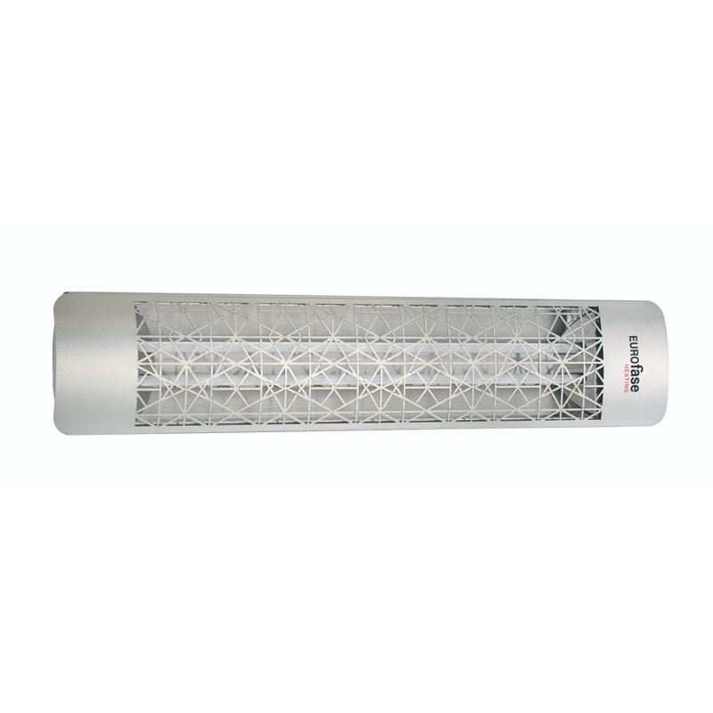 Eurofase Dual Element 39 Inch 5000 Watt Electric Patio Heater, White