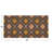 Coir Doormat with Geometric Print