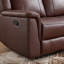 Ensemble de salon inclinable manuel en cuir véritable 3 pièces-133002660