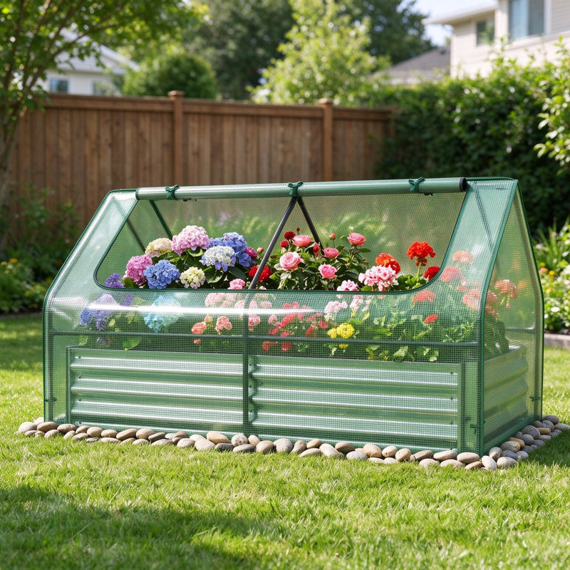 Raised Garden Bed with Cover