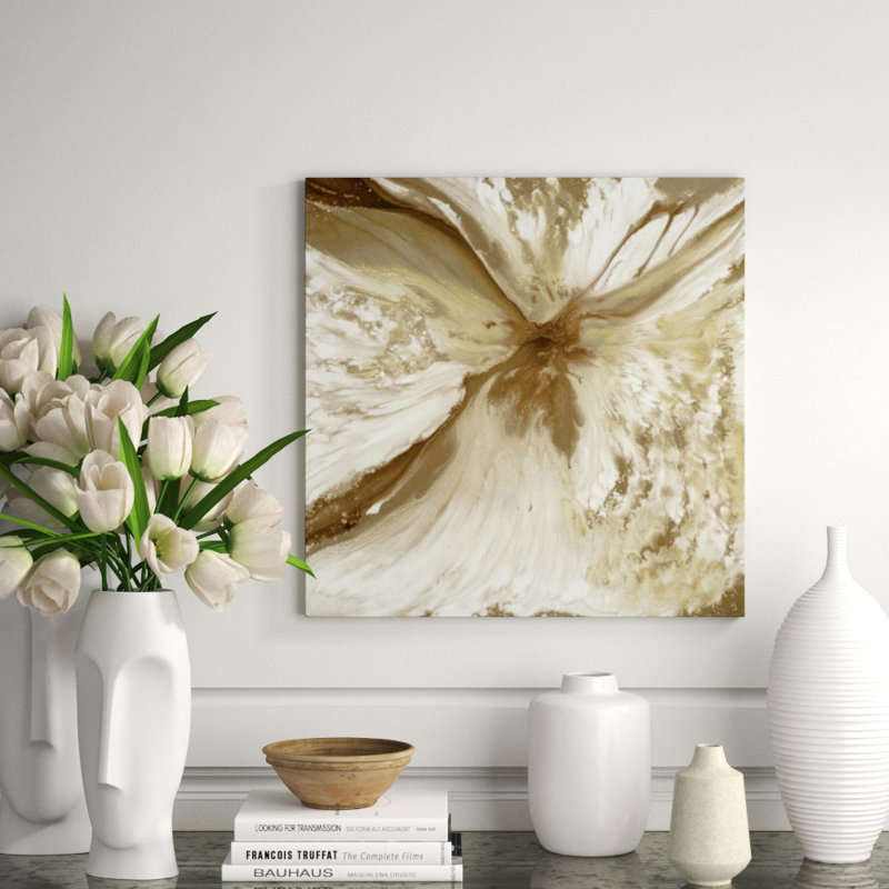 Golden Flow Print by Blakely Bering, Plexi, 24" H x 24" W