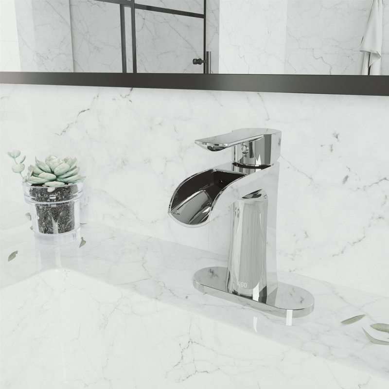 Robinet de salle de bain monotrou Paloma, Chrome