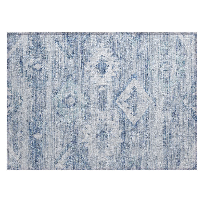 Shamariah Washable Southwestern Indoor / Outdoor Rug, Rectangle 1'8" x 2'6"