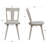 Kaliski Mid-Century Modern Farmhouse Toner Kitchen Nook Dining Chairs-7131053