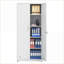 Armoires avec tablettes réglables Portes verrouillables | Acier blanc cassé | Maison / Bureau-292742298