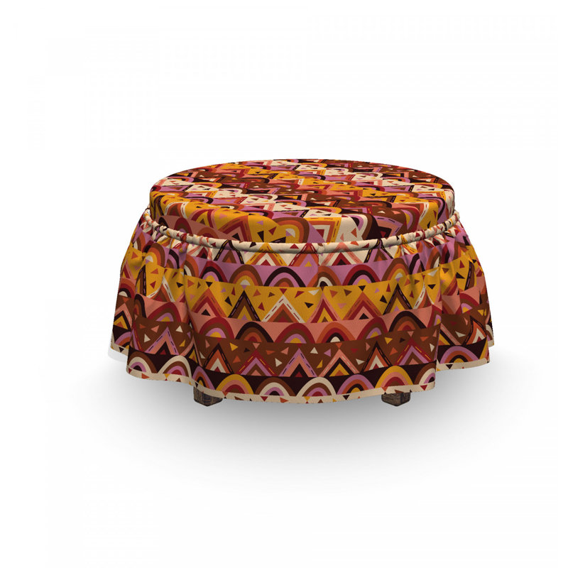 Housse pour repose-pieds mexique folk motifs