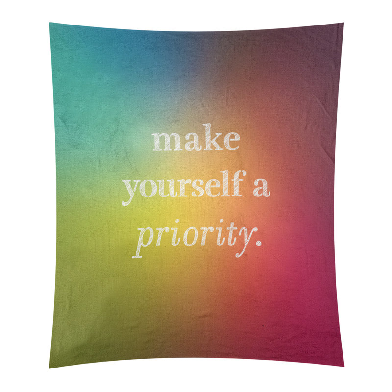 Polyester Tapestry, 80" H x 68" W, Rainbow