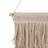 Boho Canvas Wall Hanging with Woven Cotton and Polyester Canvas Accents on Wooden Rod for Textured Layered Look