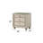 Lucienne Beige Velvet Nightstand(Includes Only Nightstand)