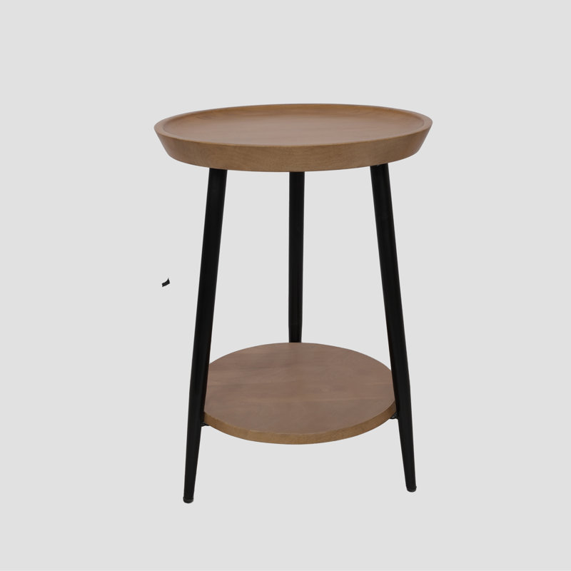 Orvane Solid Wood Top End Table
